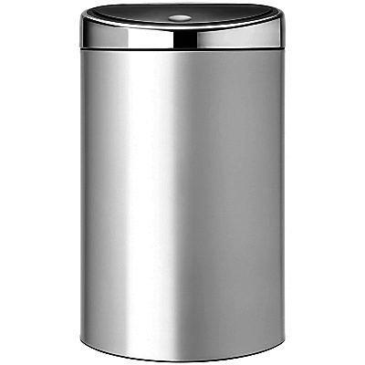 Brabantia Touch Bin, Metallic Grey, 40L Grey Brabantia Touch Bin, Metallic Grey, 40L Grey
